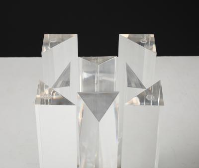 Jeffrey Bigelow Jeffrey Bigelow Modernist Lucite And Bronze Dining Table