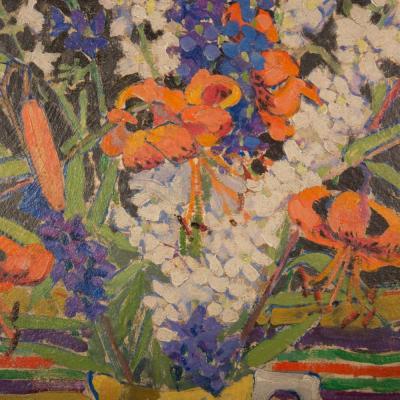 Jeka Kemp Scottish 1876 1966 No 6 Fleurs Signed Still Life