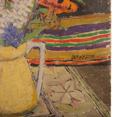 Jeka Kemp Scottish 1876 1966 No 6 Fleurs Signed Still Life