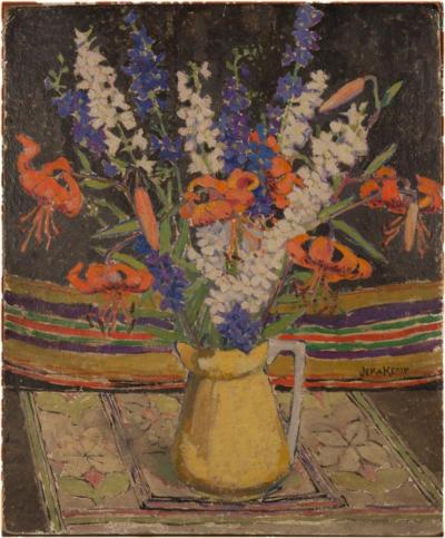 Jeka Kemp Scottish 1876 1966 No 6 Fleurs Signed Still Life