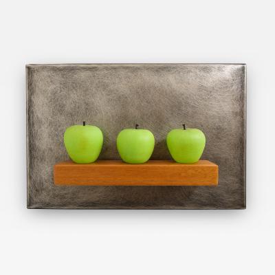 Jen Violette Still Life of Three Green Apples