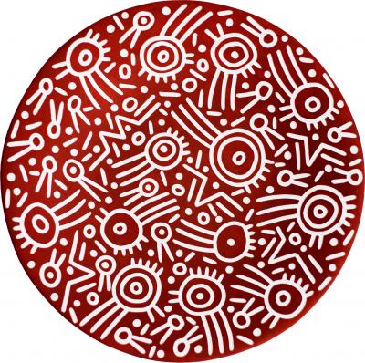 Jennifer Nocon Jennifer Nocon Bowl Untitled Graffiti Terracotta