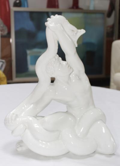 Jens Peter Dahl Jensen 1960s Dahl Jensen Danish Porcelain Sculpture