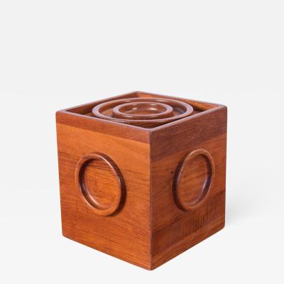 Jens Quistgaard Cube Ice Bucket with Tongs