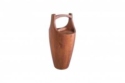 Jens Quistgaard Danish Ice Bucket in Solid Teak 1960s