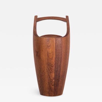 Jens Quistgaard Danish Ice Bucket in Solid Teak 1960s