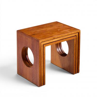 Jens Quistgaard Jens Quistgaard Mid Century Danish Teak Nesting Tables Set of 3