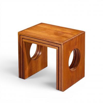 Jens Quistgaard Jens Quistgaard Mid Century Danish Teak Nesting Tables Set of 3