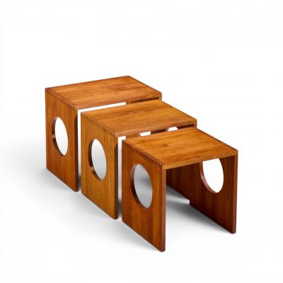 Jens Quistgaard Jens Quistgaard Mid Century Danish Teak Nesting Tables Set of 6