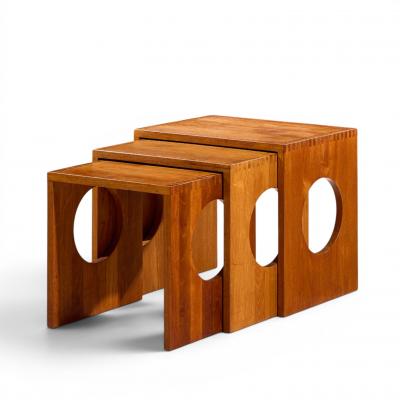Jens Quistgaard Jens Quistgaard Mid Century Danish Teak Nesting Tables Set of 6