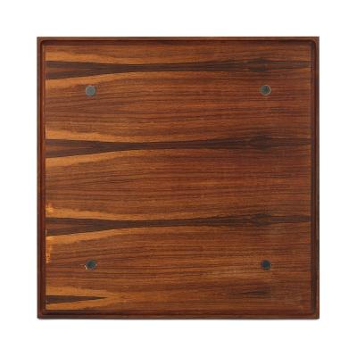 Jens Quistgaard Mid Century Modern Danish chrome and rosewood coffee table by Quistgaard