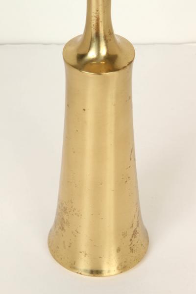 Jens Quistgaard Pair of 1950s Jens Quistgaard Brass Candlesticks for Dansk