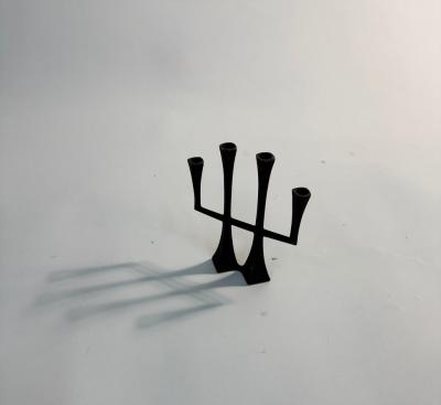 Jens Quistgaard Pair of Jens Quistgaard Iron Candlesticks or Candleabra