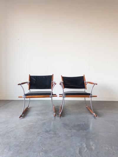 Jens Quistgaard Pair of Stokke Lounge Chairs by Jens H Quistgaard for Nissen Langaa 1960s