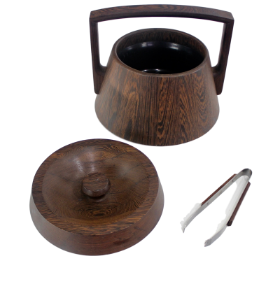 Jens Quistgaard Scadinavian Modern Rare Woods Ice Bucket by Jens Quistgaard for Dansk 