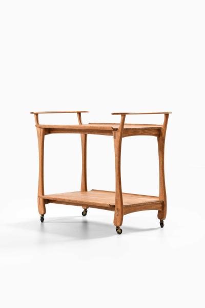 Jens Quistgaard Scandinavian Modern Oak Trolley 1950s