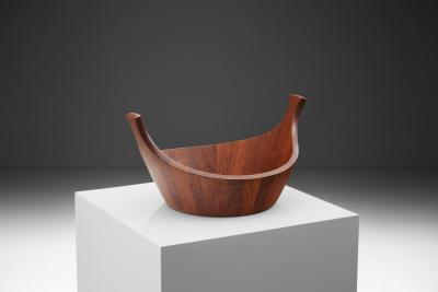 Jens Quistgaard Staved Teak Bowl for Dansk Design Denmark 1950s
