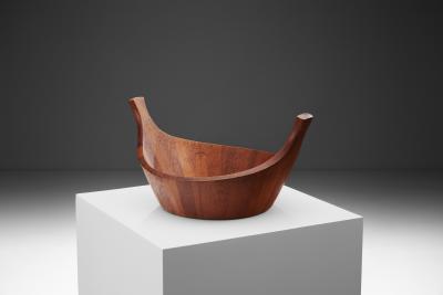 Jens Quistgaard Staved Teak Bowl for Dansk Design Denmark 1950s