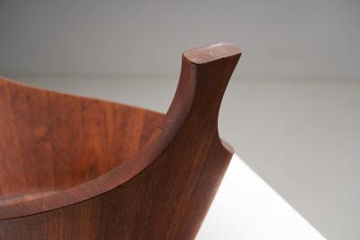 Jens Quistgaard Staved Teak Bowl for Dansk Design Denmark 1950s