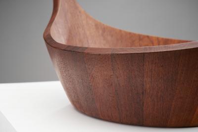 Jens Quistgaard Staved Teak Bowl for Dansk Design Denmark 1950s