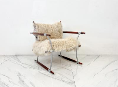 Jens Quistgaard Stokkestol Chair Jens Quistgaard for Nissen Langaa Rosewood Sheepskin 1960s