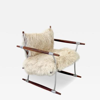 Jens Quistgaard Stokkestol Chair Jens Quistgaard for Nissen Langaa Rosewood Sheepskin 1960s