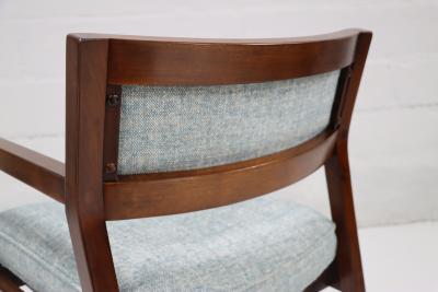 Jens Risom 1960s Jens Risom Style Walnut Armchairs