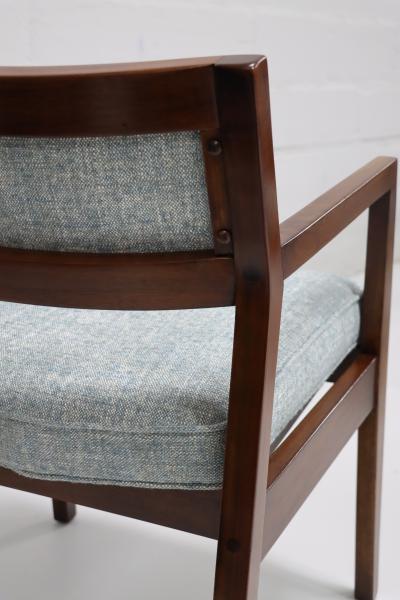 Jens Risom 1960s Jens Risom Style Walnut Armchairs