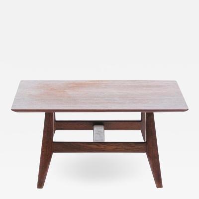 Jens Risom Early Jens Risom Low Profile Walnut Coffee Table circa 1948