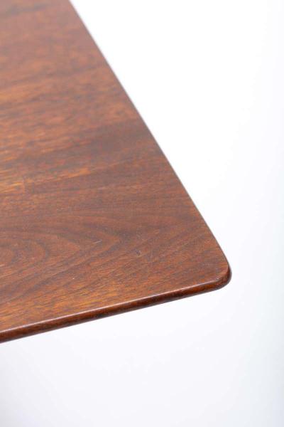 Jens Risom Early Jens Risom Low Profile Walnut Coffee Table circa 1948