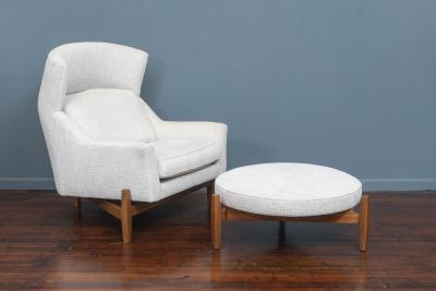 Jens Risom Jens Risom Big Chair and Ottoman by Ralph Pucci