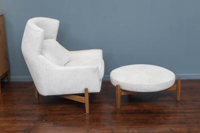 Jens Risom Jens Risom Big Chair and Ottoman by Ralph Pucci