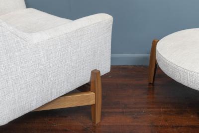 Jens Risom Jens Risom Big Chair and Ottoman by Ralph Pucci