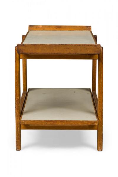 Jens Risom Jens Risom Danish Mid Century Birch and Light Gray Laminate Serving Table