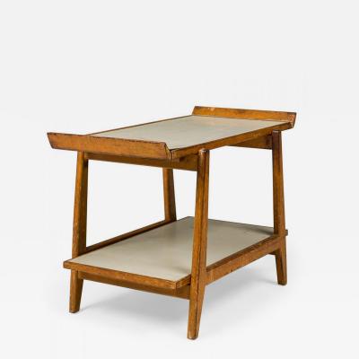 Jens Risom Jens Risom Danish Mid Century Birch and Light Gray Laminate Serving Table