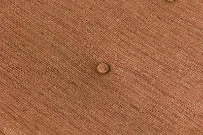 Jens Risom Jens Risom Danish Mid Century Rose Pink Upholstery and Walnut Floating Bench