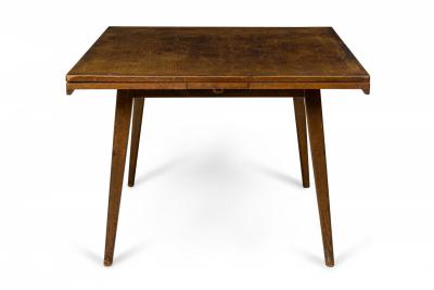 Jens Risom Jens Risom Danish Mid Century Walnut Draw Leaf Dining Table