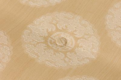 Jens Risom Jens Risom Danish Off White Shou Patterned Upholstery and Wood Floating Bench