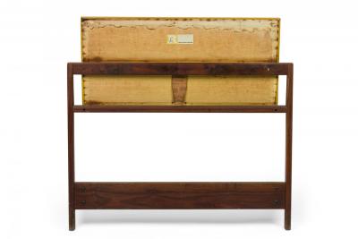 Jens Risom Jens Risom Danish Single Bed Headboards with Mustard Yellow Vinyl Cushions