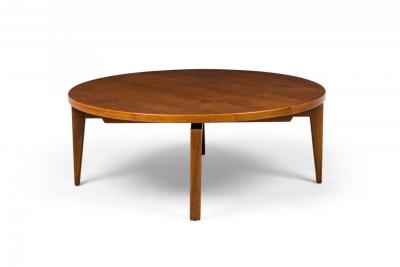 Jens Risom Jens Risom Mid Century Danish Lazy Susan Walnut Revolving Coffee Table