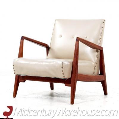 Jens Risom Jens Risom Mid Century Model U430 Walnut Lounge Chair