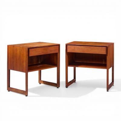 Jens Risom Jens Risom Mid Century Nightstands Pair