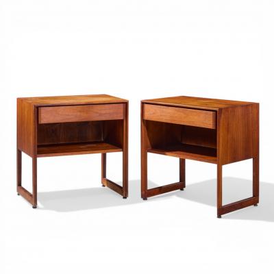 Jens Risom Jens Risom Mid Century Nightstands Pair
