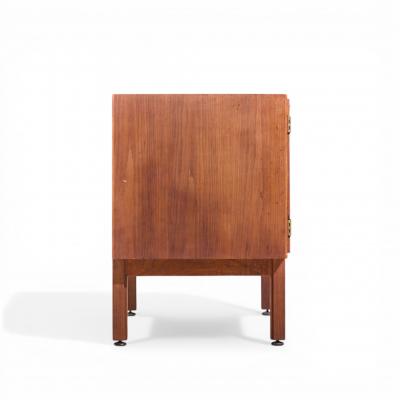 Jens Risom Jens Risom Mid Century Walnut 2 Door Cabinet Credenza