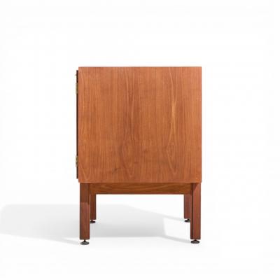 Jens Risom Jens Risom Mid Century Walnut 2 Door Cabinet Credenza