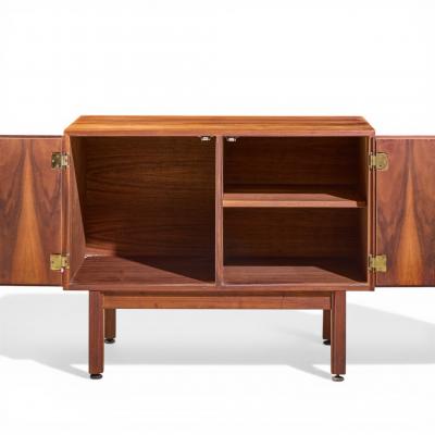 Jens Risom Jens Risom Mid Century Walnut 2 Door Cabinet Credenza