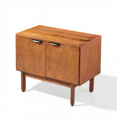 Jens Risom Jens Risom Mid Century Walnut 2 Door Cabinet Credenza