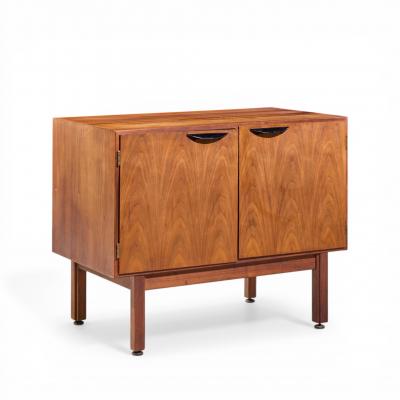 Jens Risom Jens Risom Mid Century Walnut 2 Door Cabinet Credenza