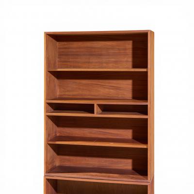 Jens Risom Jens Risom Mid Century Walnut 2 Piece Bookcase