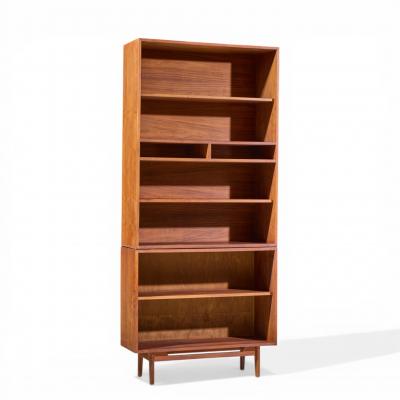 Jens Risom Jens Risom Mid Century Walnut 2 Piece Bookcase